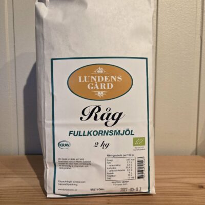 Rågmjöl grovt fullkorn 2 kg